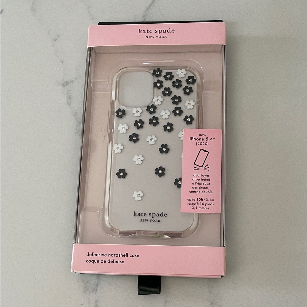 kate spade Black and White Floral Phone Case